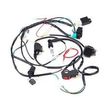 Kit for 50 70 90CC 110CC ATV Electric Quad Wiring Harness Wire Loom CDI Ignition