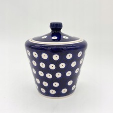 Zuckerdose Elegante Zuckerdose aus Bunzlauer Keramik handbemalt und handgemacht