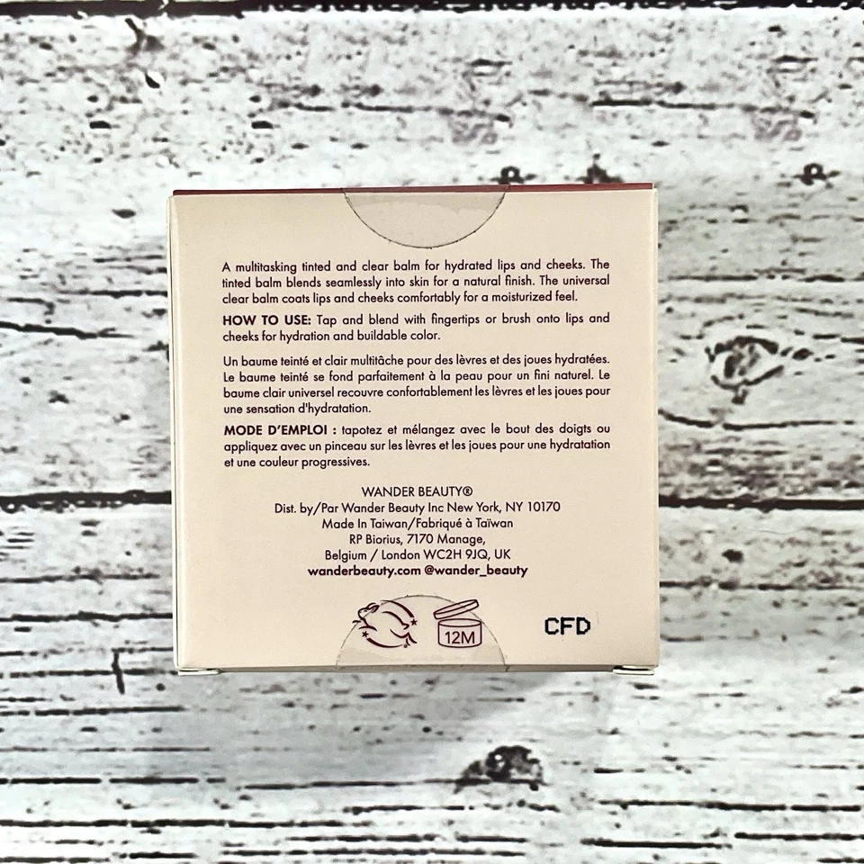 Wander Beauty Double Date Lip & Cheek Balm HONEYMOON & SWIPE Full Size NEW - Image 3 of 4