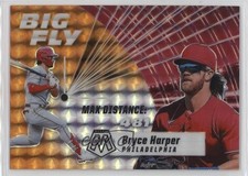 2021 Panini Mosaic Big Fly Reactive Orange Prizm 63/99 Bryce Harper #BF4 16q7