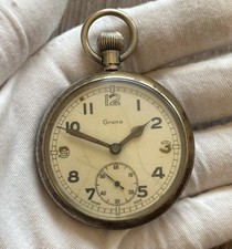 Military Grana GSTP Pocket Watch WW2 KF262  Rare