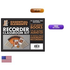 Essential Elements for Recorder Classroom Kit - 10 Student Books  10 Recorders