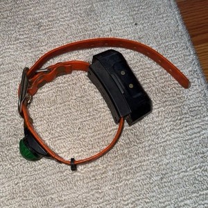 Dog Bark Collar with Electronic Unit and Orange Strap