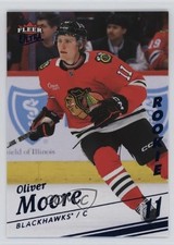 2025-26 Upper Deck Fleer Ultra Rookies Ice 7/100 Oliver Moore #190 1h4a