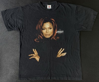 Vintage Janet Jackson 1998 The Velvet Rope Tour T-Shirt Size Large RARE Y2K