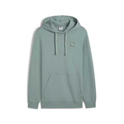 PUMA Essentials Elevated Pullover Hoodie Mens Green Casual Outerwear 68472830