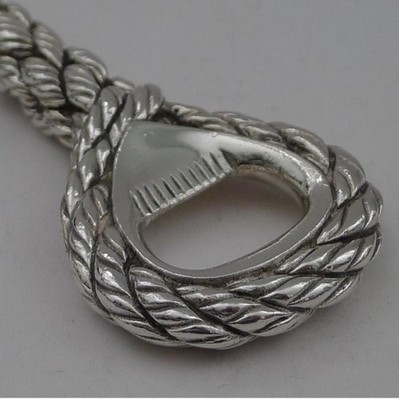 Hermes Paris Rope Twist Bottle Opener - Breweriana Rope Design Opener