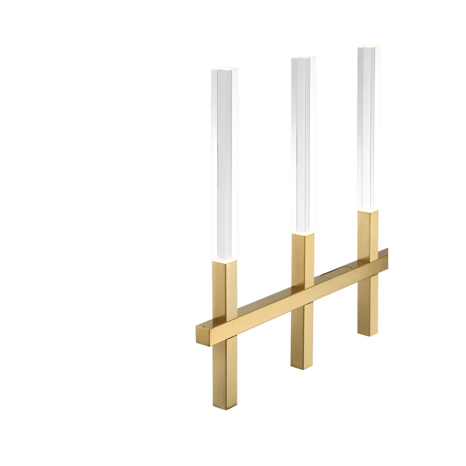 Eurofase Lighting 46476 Benicio 46"W 3000K LED Cristal Lineal - Níquel Foto 2 de 4