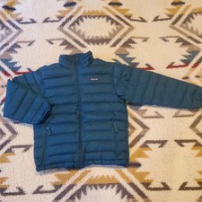 Patagonia Youth Down Sweater Puffer Jacket Dk. Green MEDIUM 10 