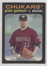 2020 Topps Heritage Minor League Edition Real One 17/25 Grant Gambrell Auto 5w7