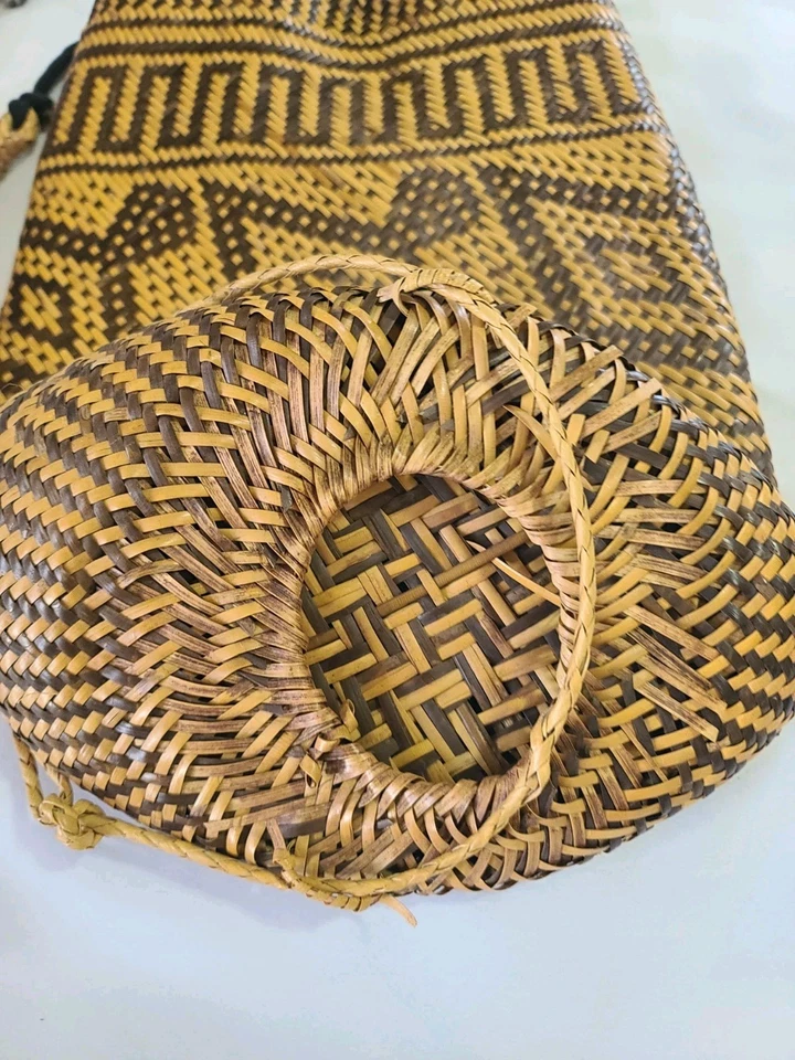 Mochila Ratten From Barneo Ratten Bolsa de Ombro Mochila Ráfia, Folclore, Vintage - Imagem 2 de 4