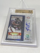 2013 Contenders Playoff Jon Bostic AUTO RC CRACKED ICE /21 BGS 9.5/10 GEM POP 2