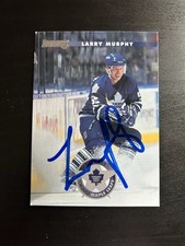 Larry Murphy Signed Donruss 1996-97 Card Toronto Maple Leafs #39 HOF Auto