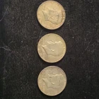 Kennedy Half Dollar Lot of 3 1969-D 50C Silver 0.4 Fine Denver Business Strike