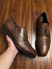 Prada Derby Brogue Wingtip Oxford Brown Mens Dress Sneakers - Size 10.5P 11.5US