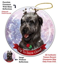 Irish Wolfhound Up To Snow Good Holiday Ornament