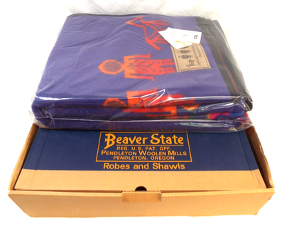 Pendleton Beaver State Coyote & Huckleberry Sisters Wool Blanket