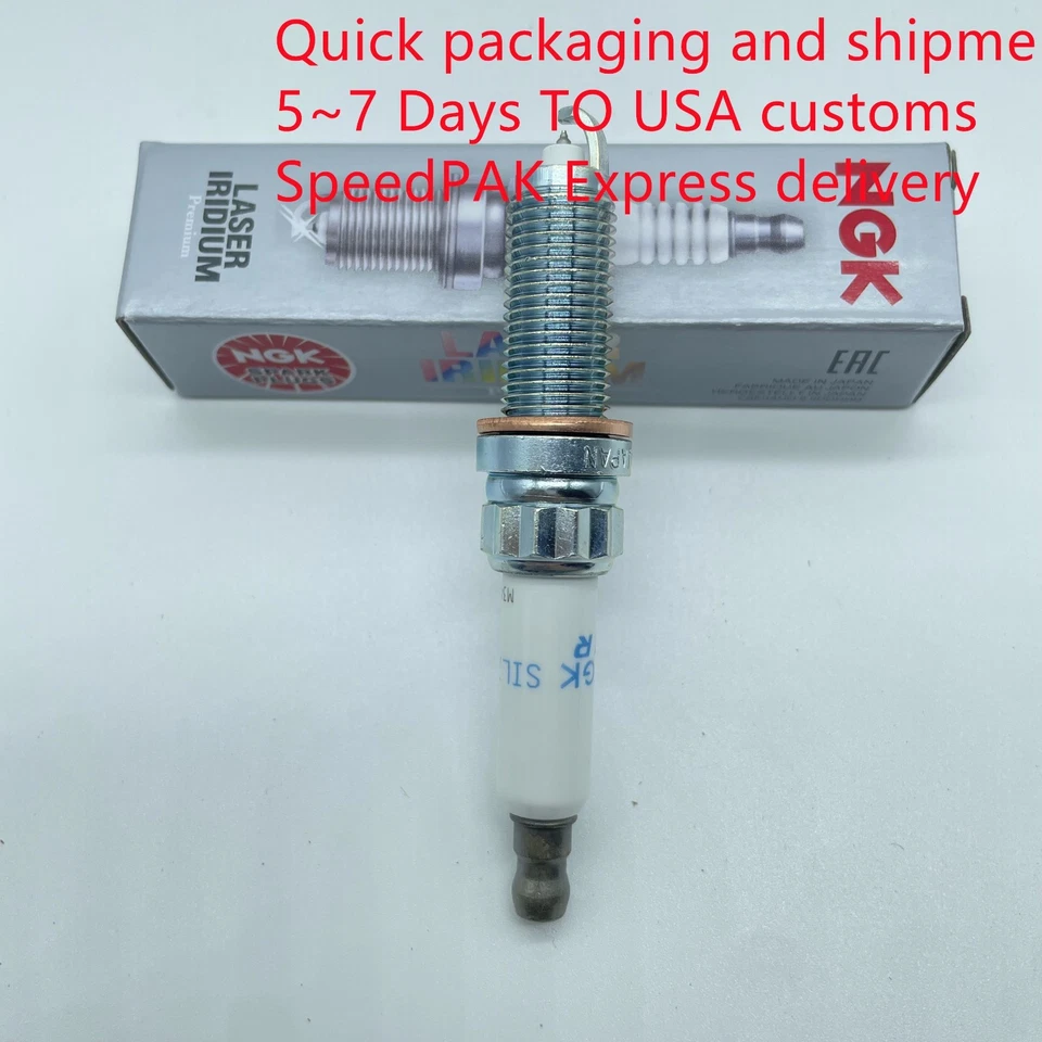 Bujía de iridio NGK SILZKBR8D8S genuina 8 piezas para BMW 320i 650i X5 M4 M5 M6 535i Foto 3 de 4
