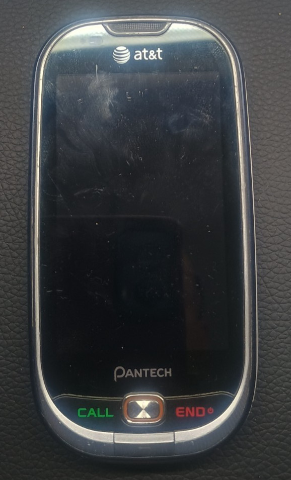 Pantech Ease P2020 (Network Locked to AT&T) - 50MB w/4GB SD Card - Black - USED