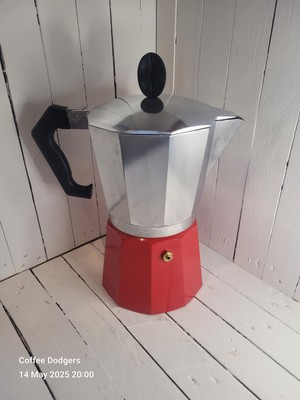G.A.T. Lady Oro (Gold) 48 Tassen Mokkakanne Espressokocher Kaffeemaschine GAT ergibt 2L