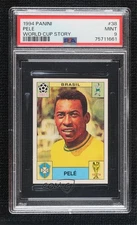 1994 Panini World Cup Story Album Stickers Sonric's Back Pele #38 PSA 9 MINT