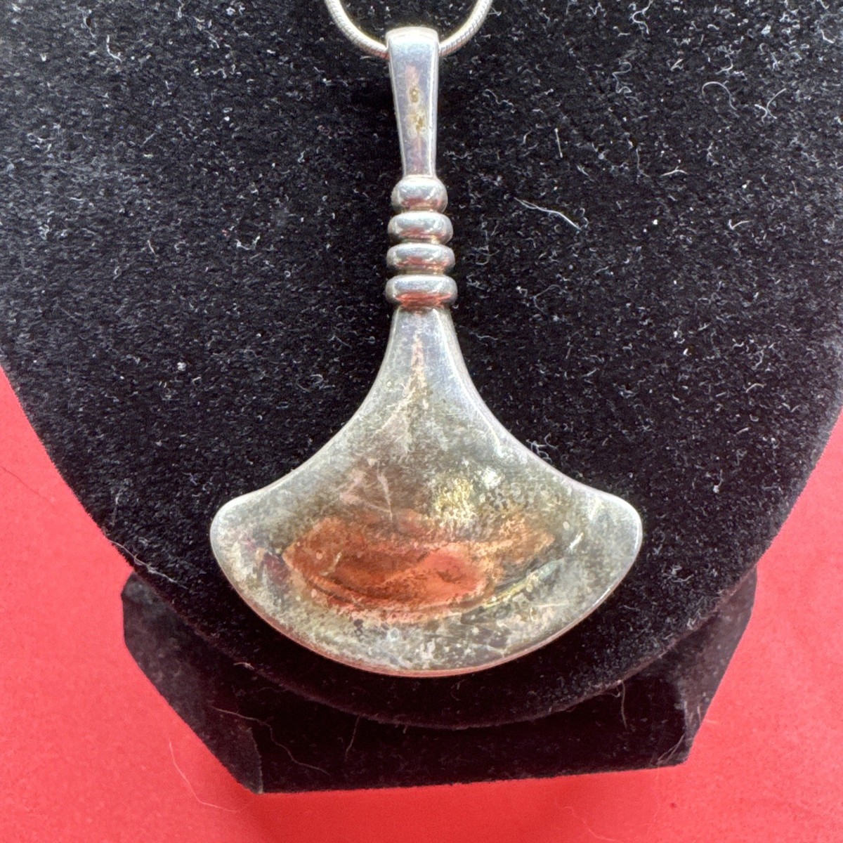 Robert Lee Morris RLM Thailand Sterling Silver Pendant Vintage Fan