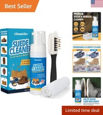 Suede Cleaner Kit   6.76 Oz Suede  Nubuck Shoe Cleaner with Brush  Towel   Cle