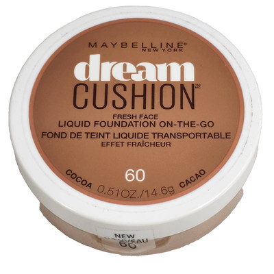 Maybelline Dream Cushion Liquid Foundation On-The-Go Color #60 Cocoa No Exp Gift
