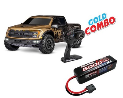 Traxxas Ford Raptor-R 4x4 4s VXL Ultimate Edition FOX SE Gold Combo TRX101177...
