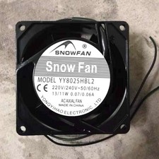 New SNOWFAN YY8025HBL2 220V-240V 0.07/0.06A 2-wire cooling fan QW