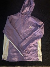 Vintage 90  s Adidas Lilac  White Women  s Wind Breaker Jacket Size M