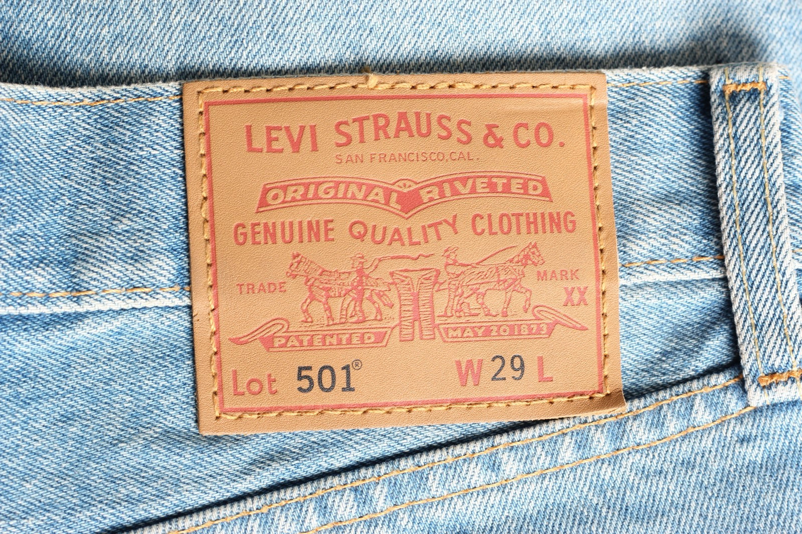 LEVI’S 501 PREMIUM Big E Jeans Denim Shorts Men Size W29 Stretch Straight DZ6837