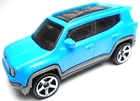 2022 MATCHBOX '19 JEEP RENEGADE BLUE 1:64 DIECAST 2 1/2" SUV W/ GRAY & BLACK