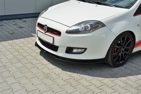 Maxton Design Frontlippe Passend FüR Fiat Bravo MK 2 Sport Schwarz Hochglanz-image
