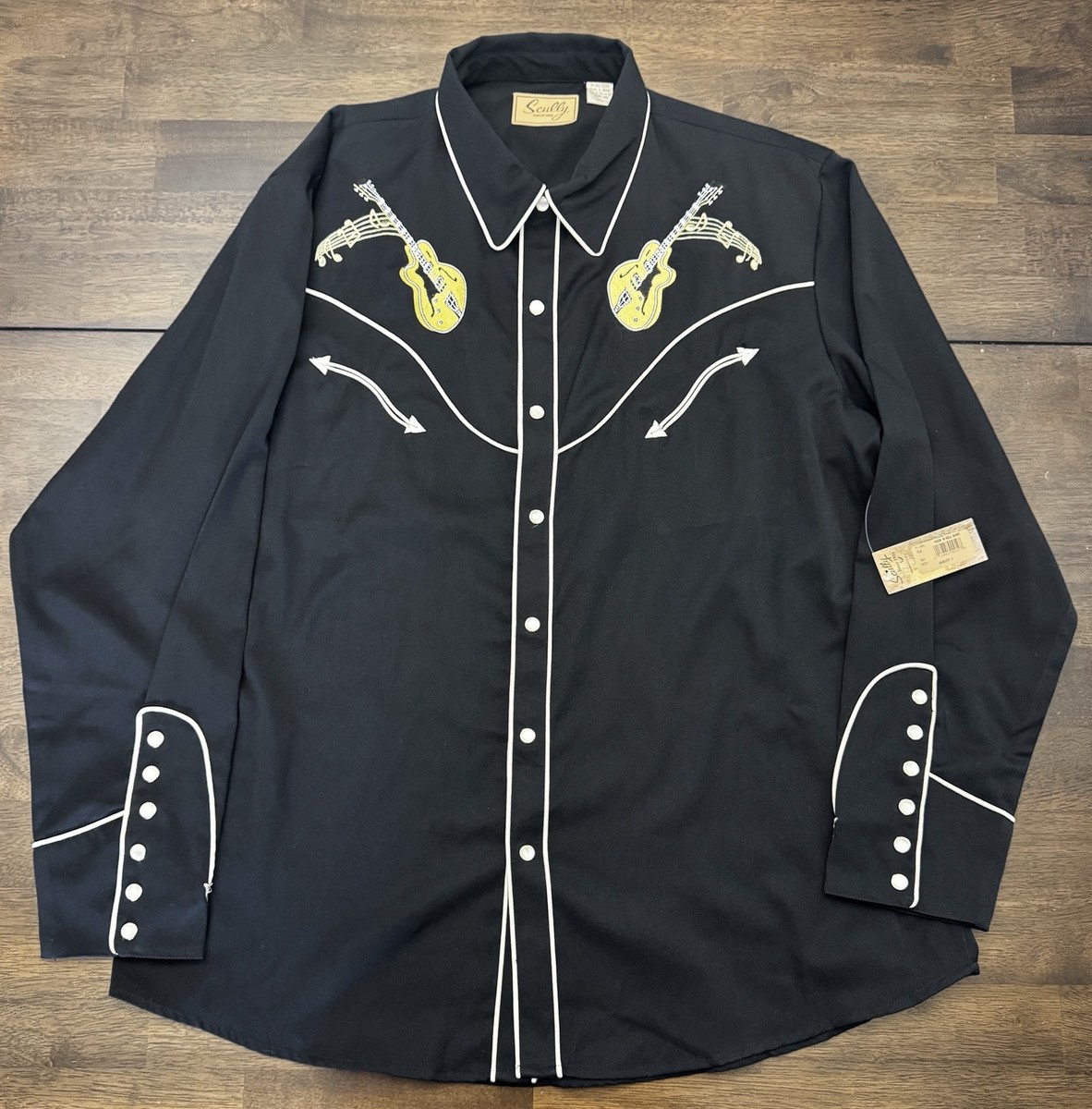 scully ウエスタンシャツ Scully Western Shirt Men's XXL Rock 'n Roll Stitch Poly