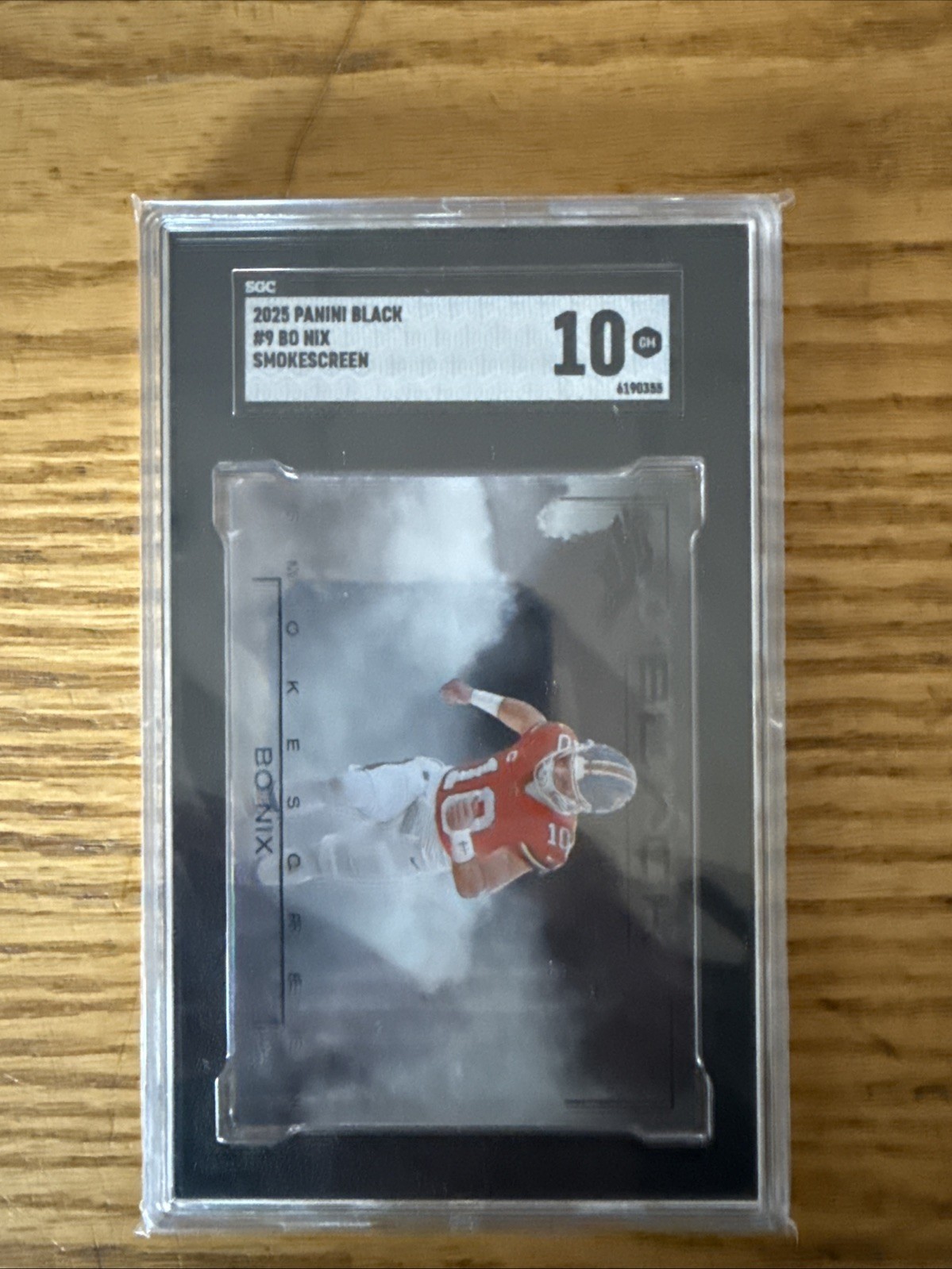 2025 Panini Black Bo Nix FOTL Smokescreen SSP Denver Broncos