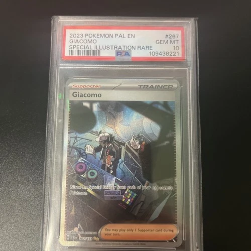 2023 POKEMON PAL EN-PALDEA EVOLVED SPECIAL ILLUSTRATION RARE #267 GIACOMO PSA 10
