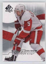 2008-09 SP Authentic Nicklas Lidstrom #34 HOF 0a4
