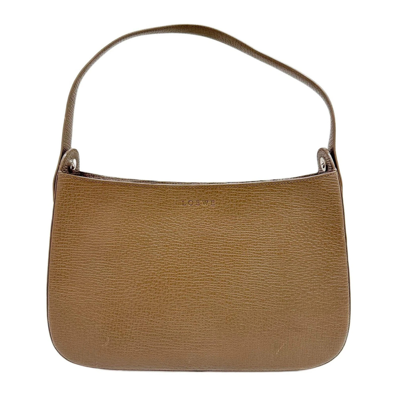 Loewe — LOEWE Soft Tobacco Brown Leather Shoulder Bag