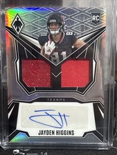 2025 Panini Phoenix -Dual Rookie Patch Auto Jayden Higgins #DRP-JHS Silver /149