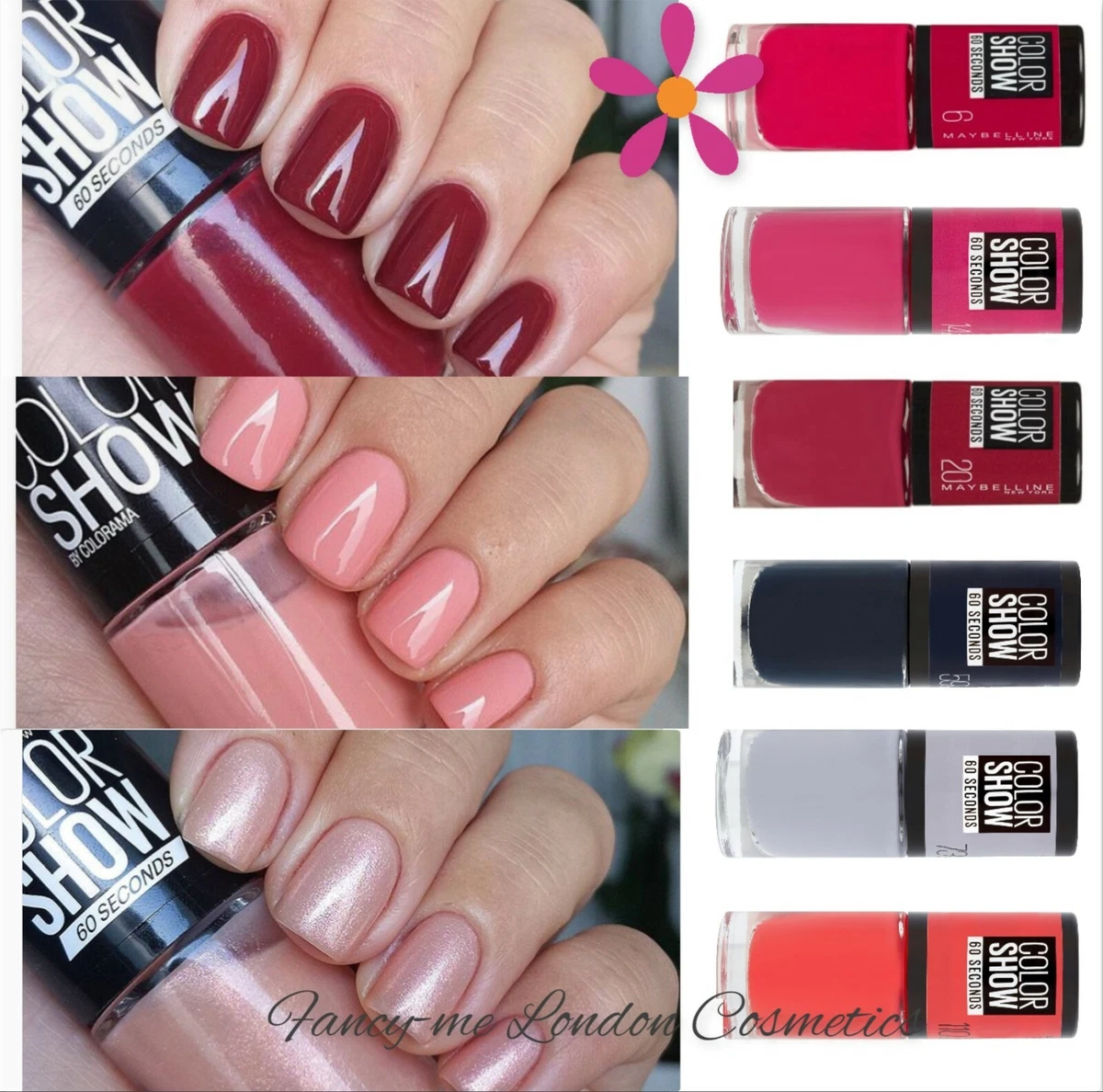 Maybelline Limited Edition Color Show Nail Polish Swatches & Review Fall  2012 - All Things Beautiful XO