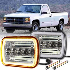 For Chevrolet K1500 K2500 K3500 1988-99 2x 7x6 Led Headlights Hilo Beam Fd01 For Chevrolet K1500 K2500 K3500 1988-99 2x 7x6 Led Headlights Hilo Beam Fd01