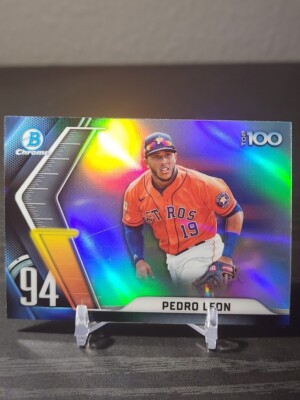 Pedro Leon 2022 Bowman Chrome TOP 100 Prospect Rookie Card RC Astros BTP-94 