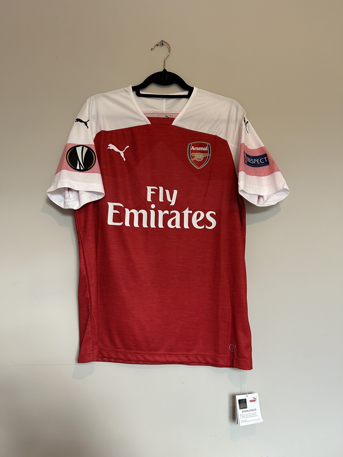 FILA Camicia Arsenal Originale BMWT SMITH ROWE 55 Uomo XL 2018 19 Home Puma