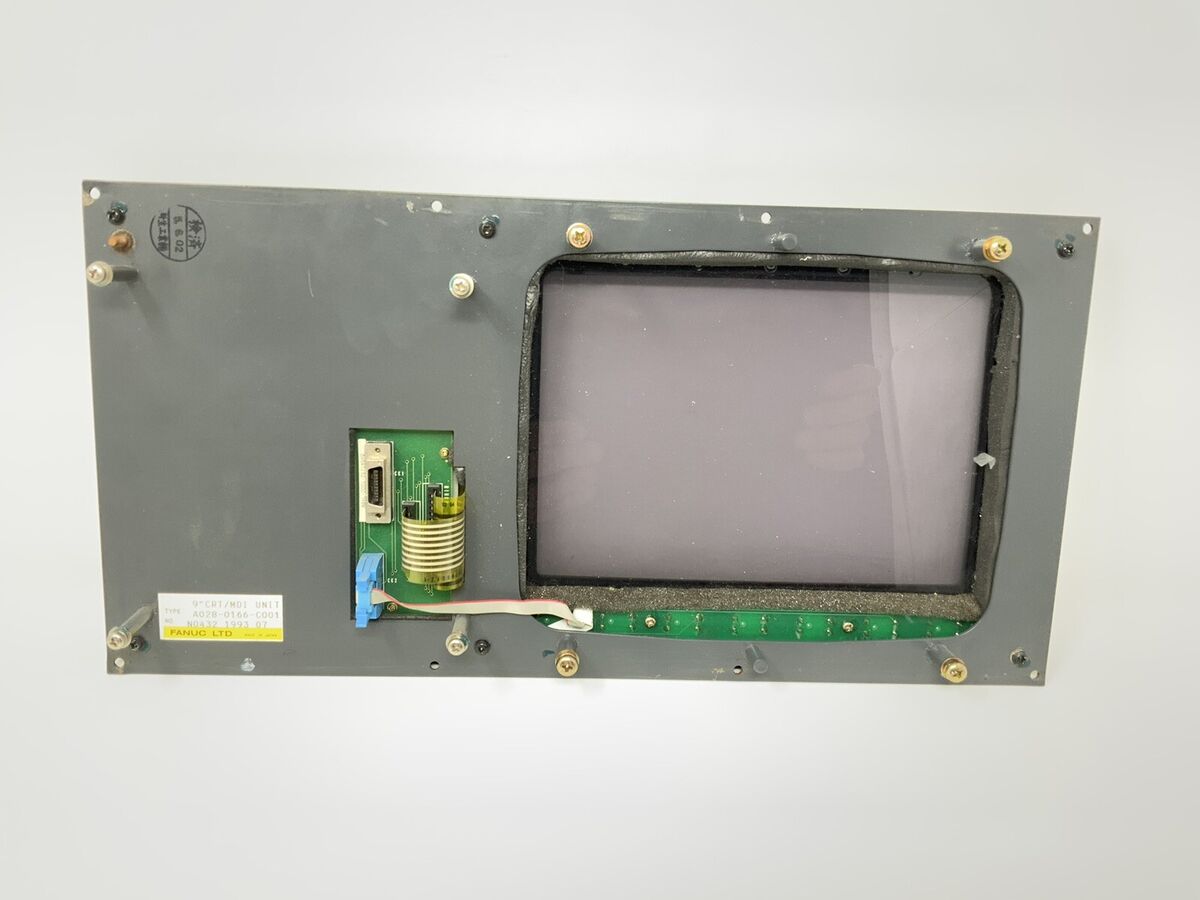 Fanuc A02B-0166-C001 9” CRT/MDI Unit - Excellent Condition Fanuc A02B-0166-C001 9” CRT/MDI Unit - Excellent Condition