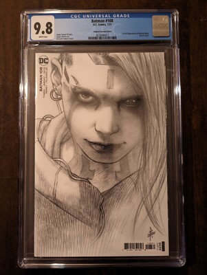 BATMAN CGC #108 2021 1:25 FEDERICI SKETCH CGC 9.8 1st FULL APP MIRACLE MOLLY