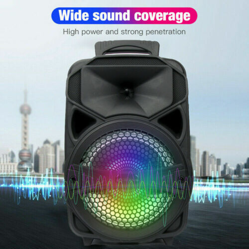 8'' 1000W Bluetooth Portable Speaker Subwoofer Heavy Bass FM Party Sound System - Picture 5 of 10