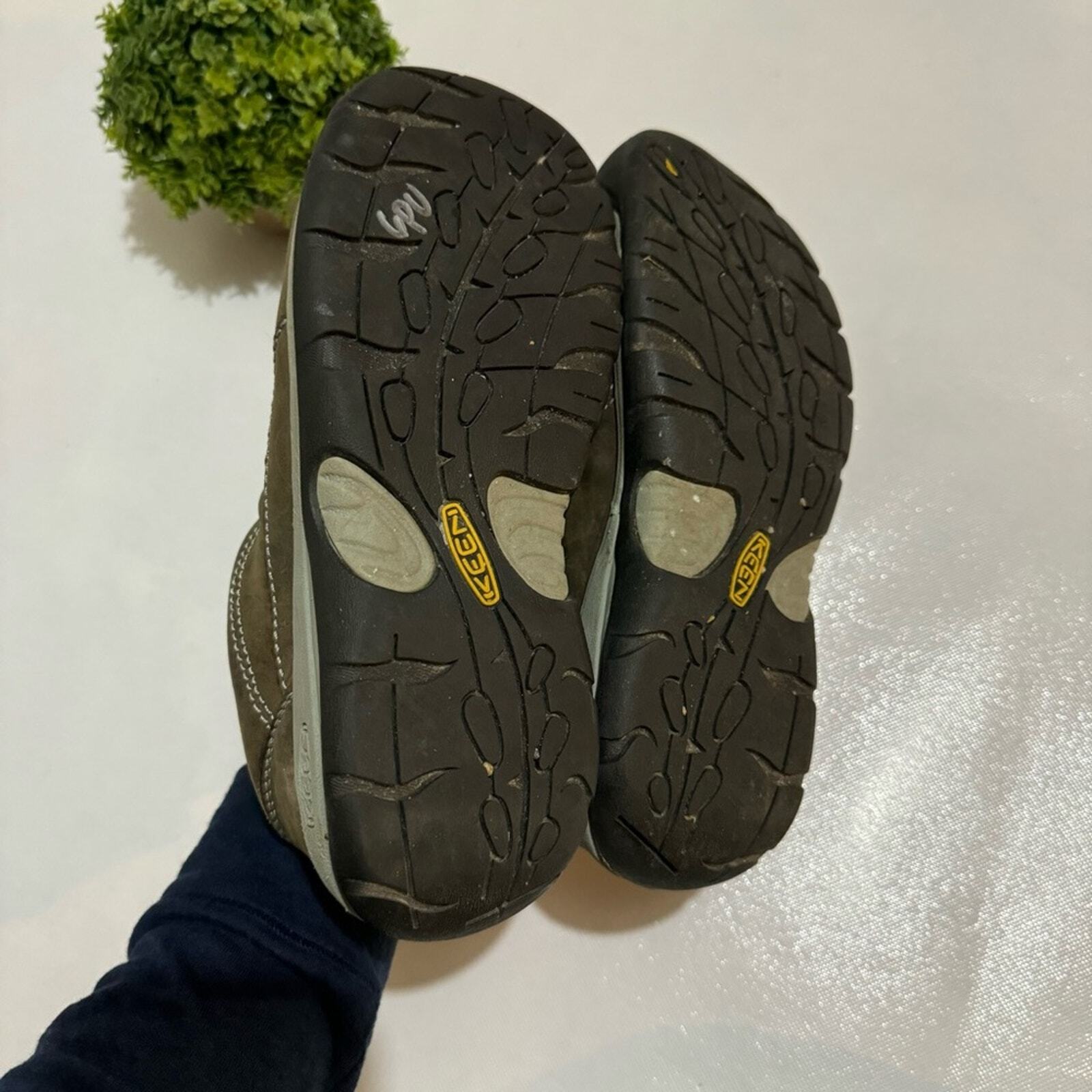 Scarpe da ginnastica Keen Presidio II in pelle marrone stringate outdoor escursionismo campeggio 9