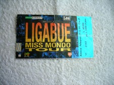 biglietto concerto LIGABUE anno 1999