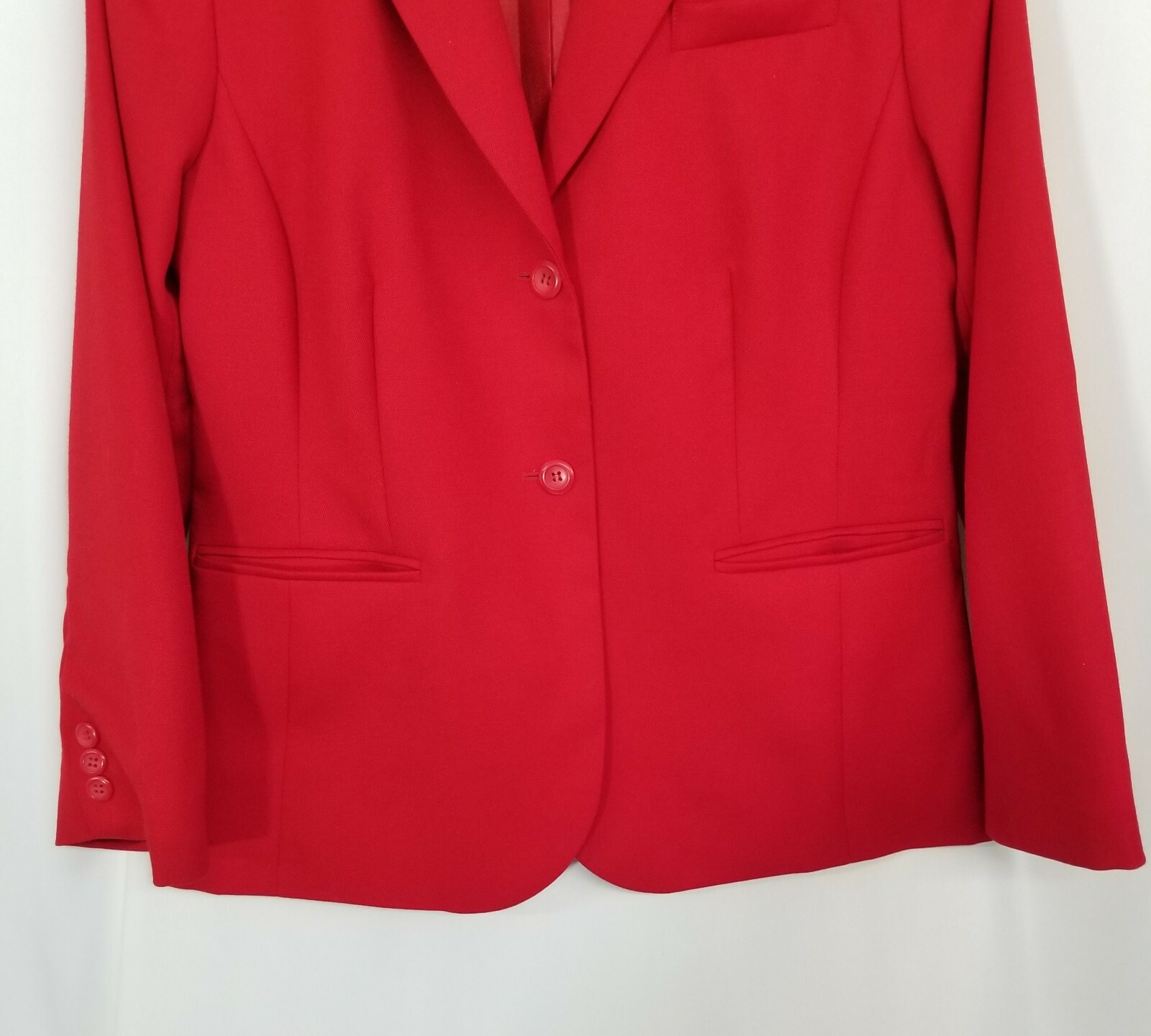 Pendleton Red 100% Virgin Wool Double Button Line… - image 4